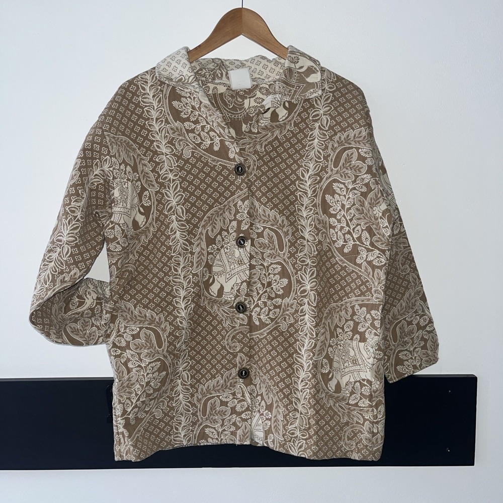 Vintage Sugar Street Weavers Jacket. Elephants. XL